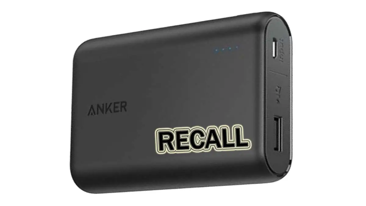 Anker Powercore 10000 Recall Fire Risk